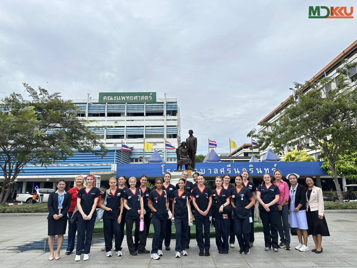 นักศึกษาพยาบาลจาก Griffith University ประเทศออสเตรเลีย เยี่ยมชมและศึกษาดูงานที่โรงพยาบาลศรีนครินทร์ มข.