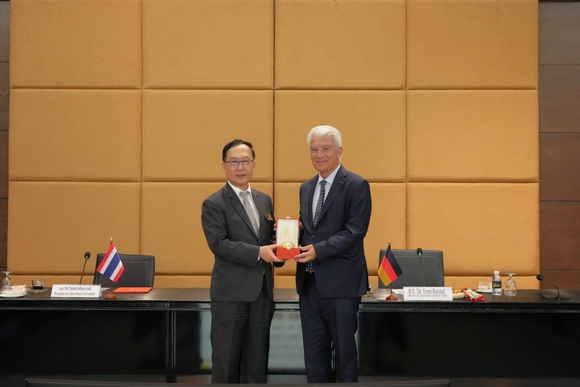 คณะแพทยศาสตร์ มข. ร่วมต้อนรับเอกอัครราชทูตเยอรมนี หารือยกระดับความร่วมมือทางวิชาการไทย-เยอรมนี